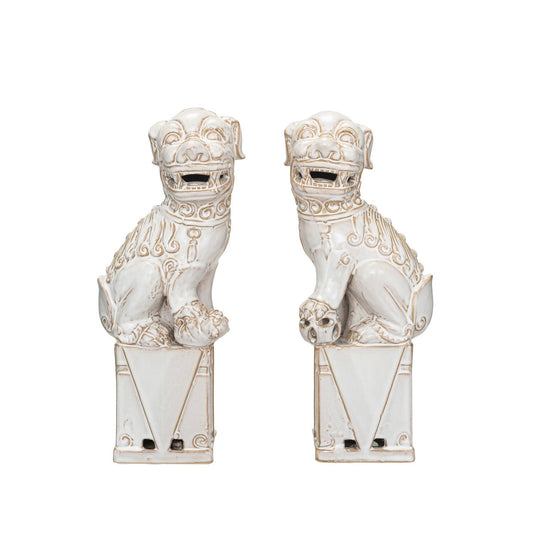 Design Shop Vintage Reproduction Foo Dog Décor/Bookends, Set of 2